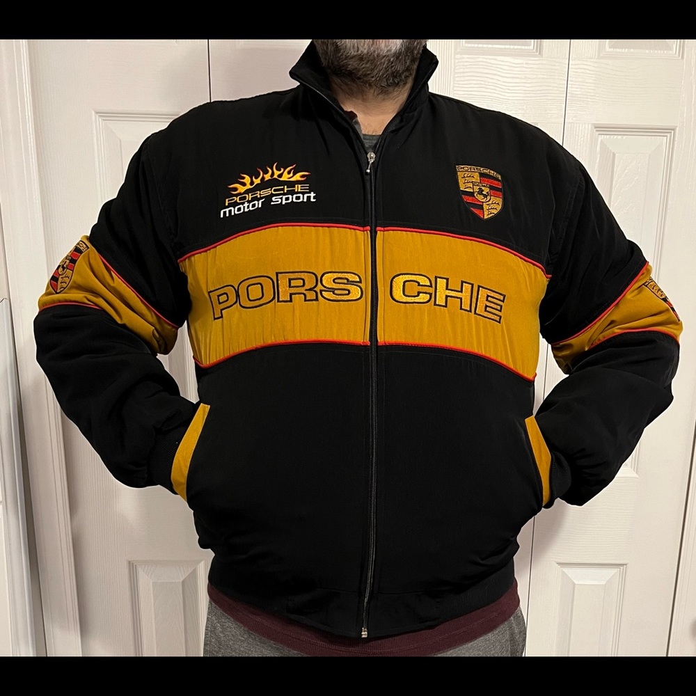 Porsche Motor Sport Jacket - Gold, Red, Black